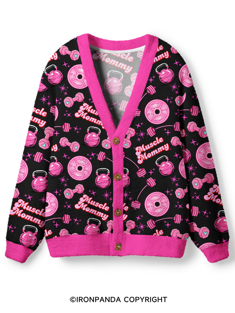 MUSCLE MOMMY Ugly Cardigan Sweater