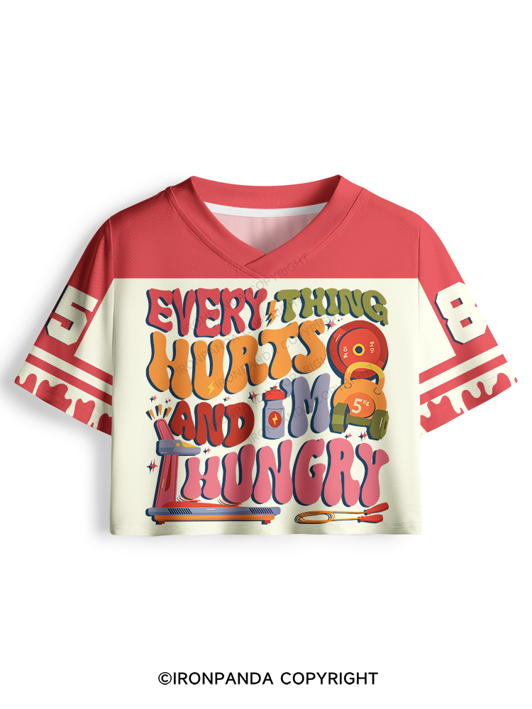 Everything Hurts And I'm Hungry Cute Pro Mesh Jersey