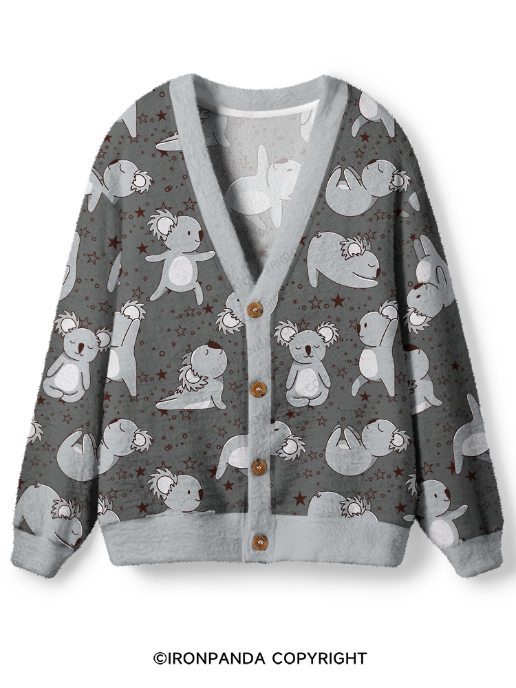 YOGA KOALAS Ugly Cardigan Sweater