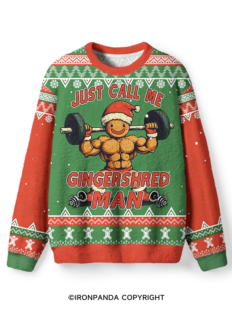 IRONPANDA Gingershred Man theme Ugly Sweater