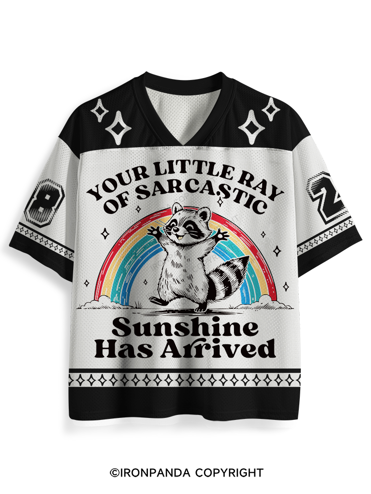 YOUR LITTLE RAY OF SARCASTIC SUNSHINE HAS ARRIVED Mesh Jersey