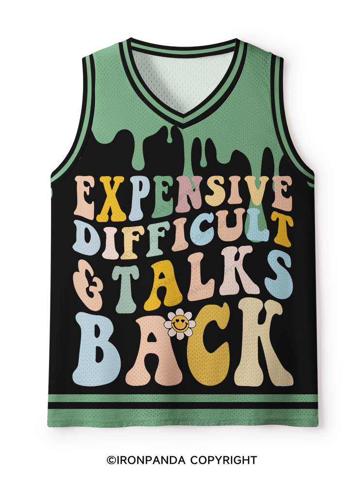 Expensive Difficult And Talks Back Mesh Tank Top