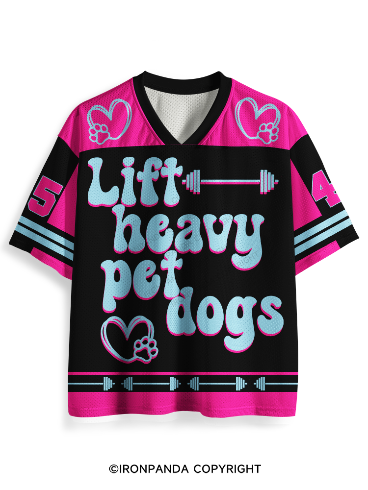 Lift Heavy Pet Dogs Mesh Jersey