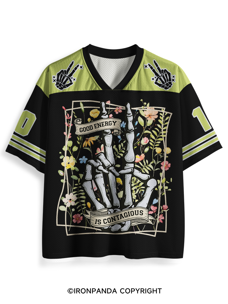 GOOD ENERCY IS CONTAGIOUS Mesh Jersey