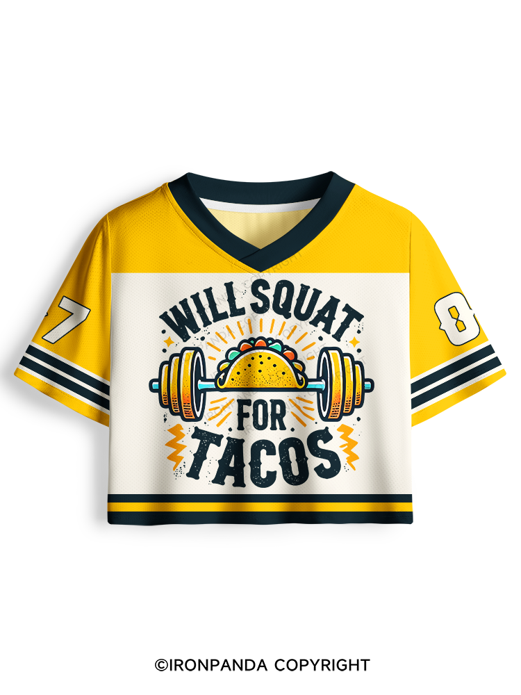 WILL SQUAT FOR TACOS Pro Mesh Jersey