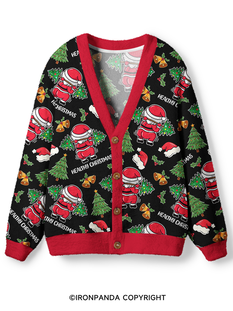 Healthy Christmas Ugly Cardigan Sweater
