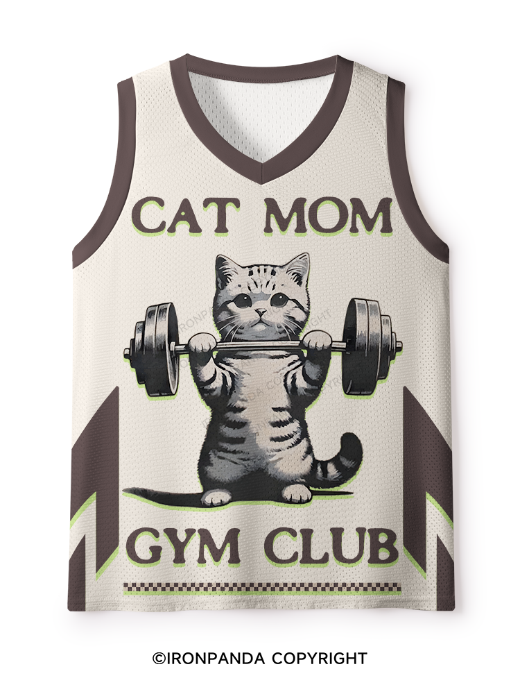 cat mom gym club Mesh Tank Top