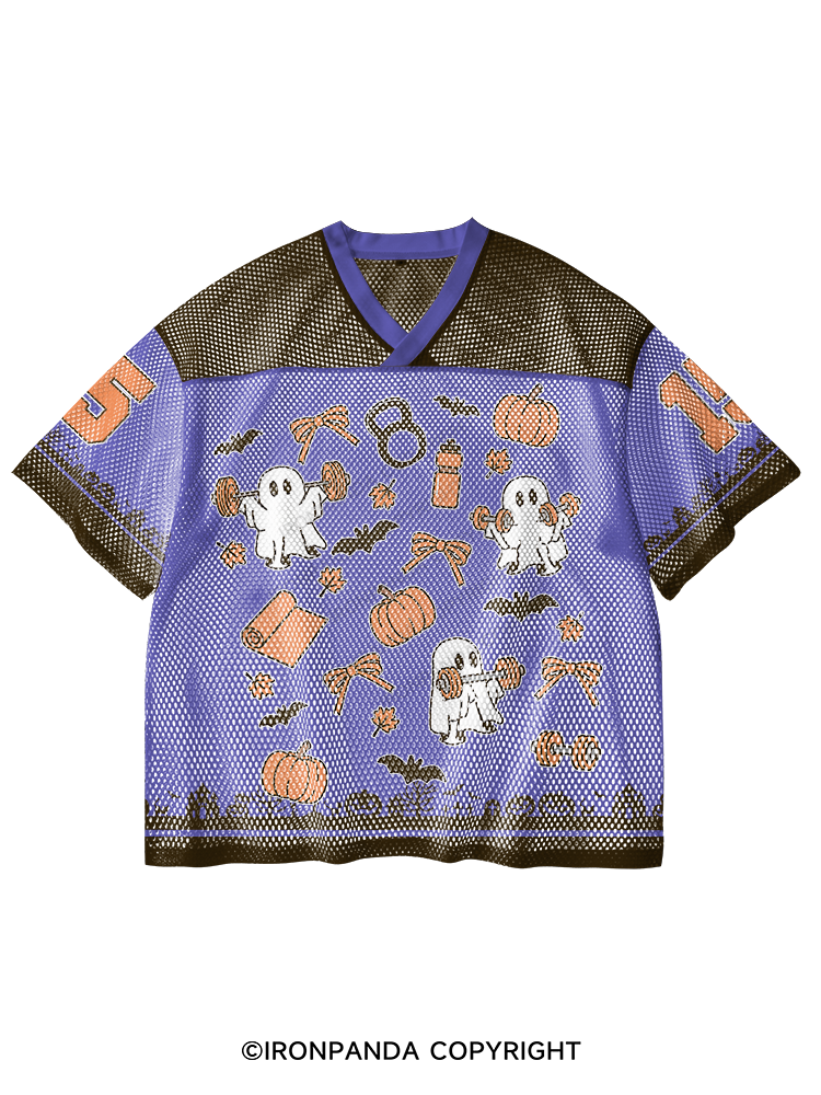 HOT GHOULS V-Neck Open Hole Mesh Top