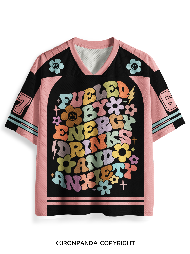 Fueled By Energy Drinks And Anxiety Mesh Jersey