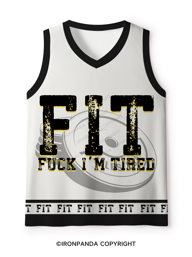 FUCK I'M TIRED Mesh Tank Top
