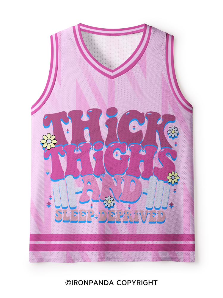Thick Thighs And Sleep Deprived Mesh Tank Top