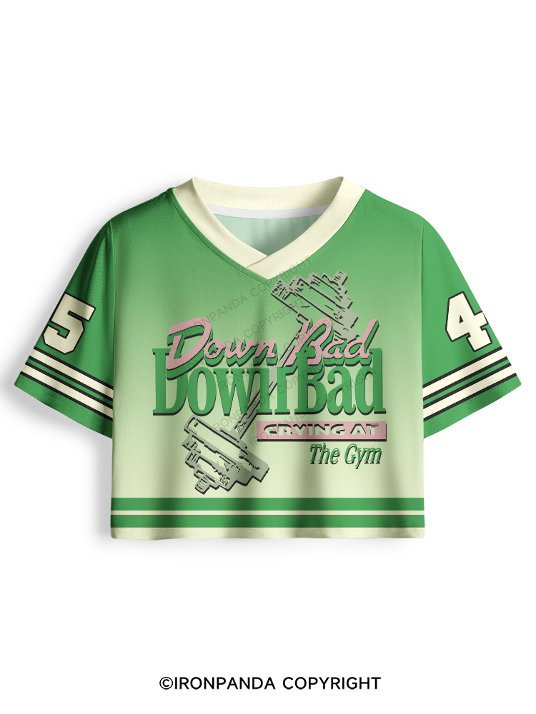 DOWN BAD CRYING AT THE GYM DUMBBELL Pro Mesh Jersey