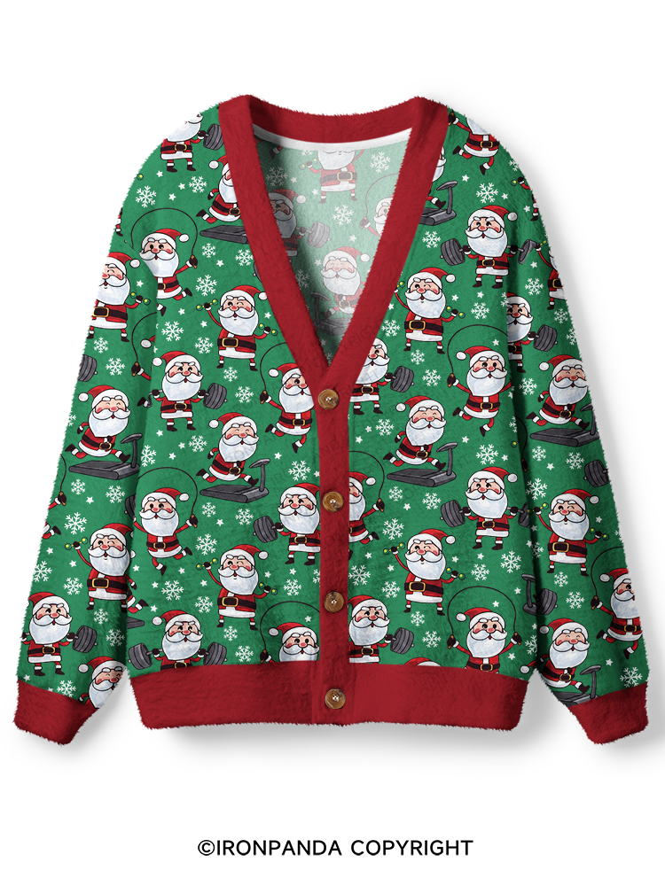 Christmas Workout Ugly Cardigan Sweater