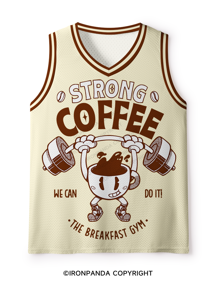STRONG COFFEE THE BREAKFAST GYM Mesh Tank Top