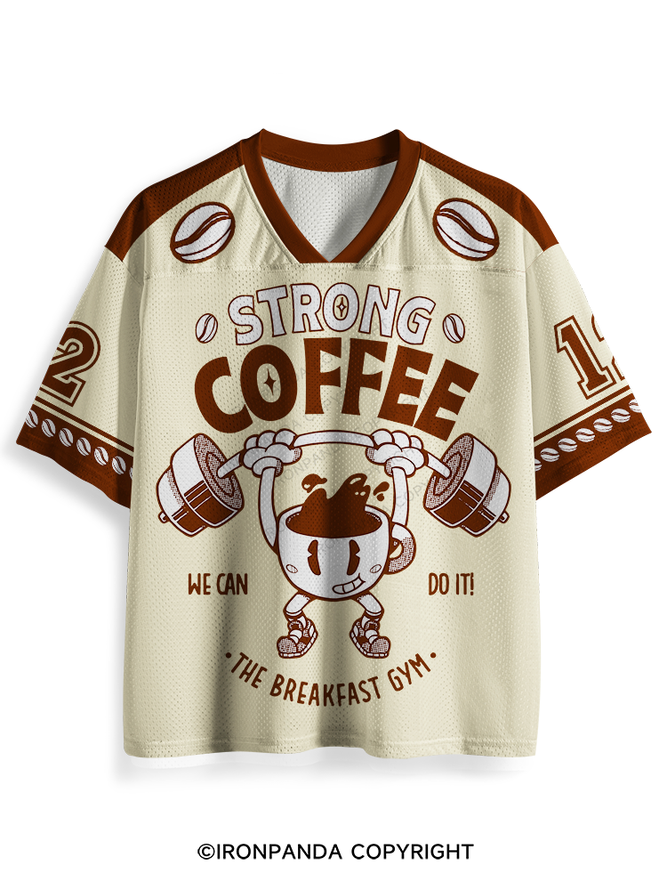 STRONG COFFEE THE BREAKFAST GYM Mesh Jersey