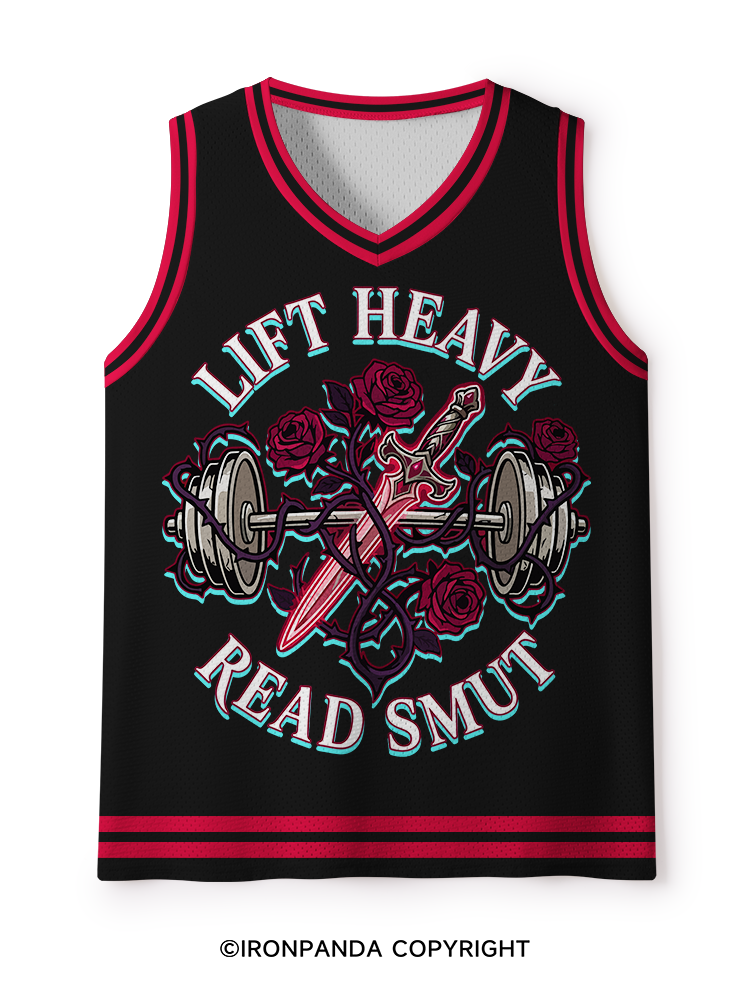 LIFT HEAVY READ SMUT Mesh Tank Top
