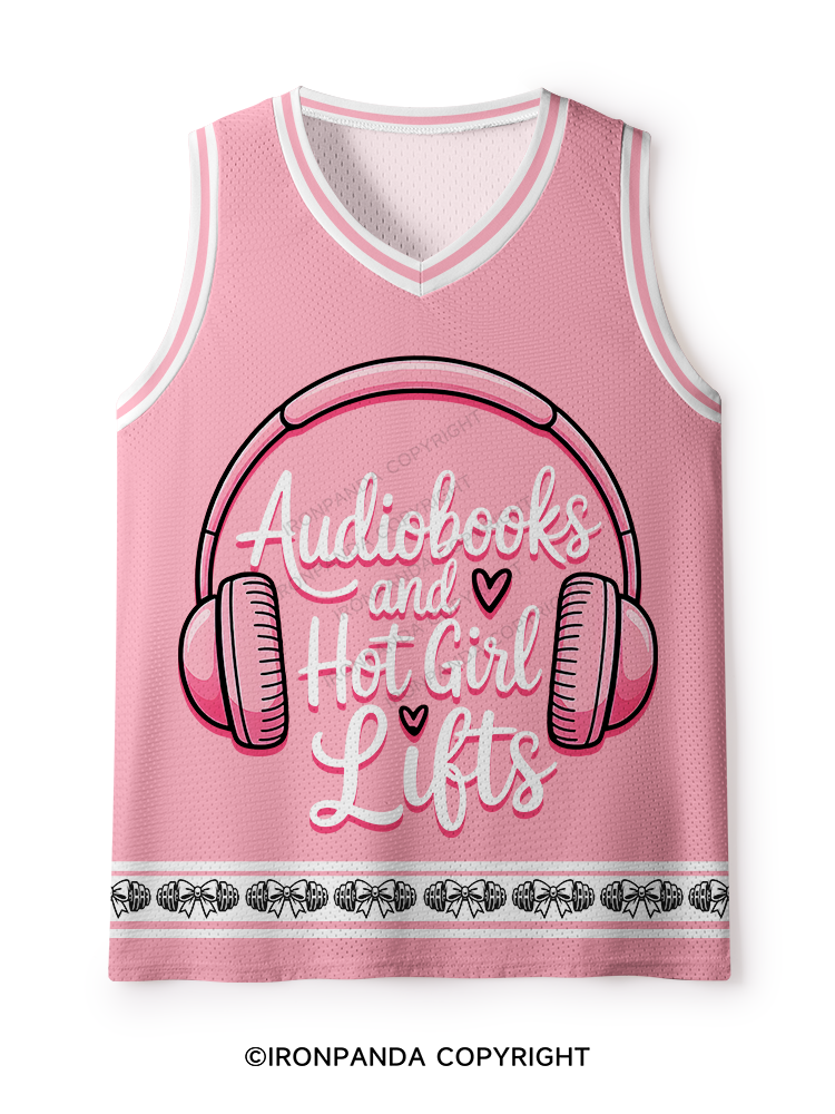 AUDIOBOOKS AND HOT GIRL LIFTS HEART Mesh Tank Top