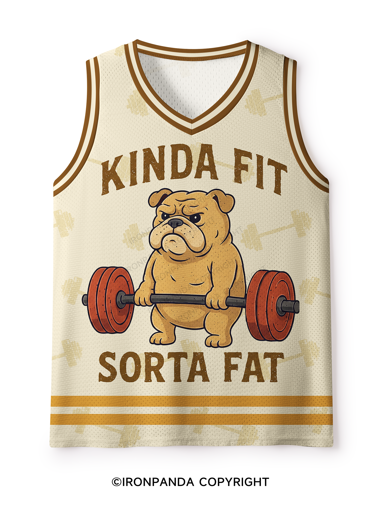 Kinda Fit Sorta Fat Dog Mesh Tank Top