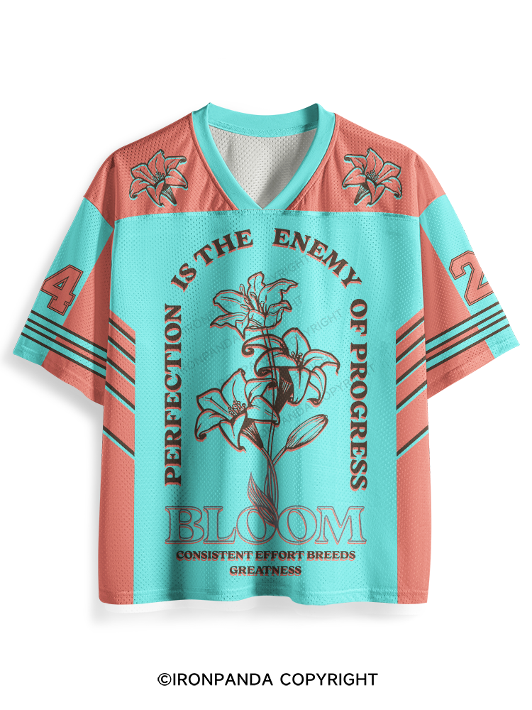 PERFECTION IS THE ENEMY OF PROGRESS Mesh Jersey