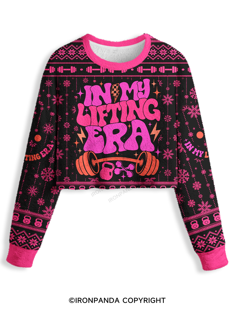 Colorful In My Lifting Era Crop Ugly Sweater