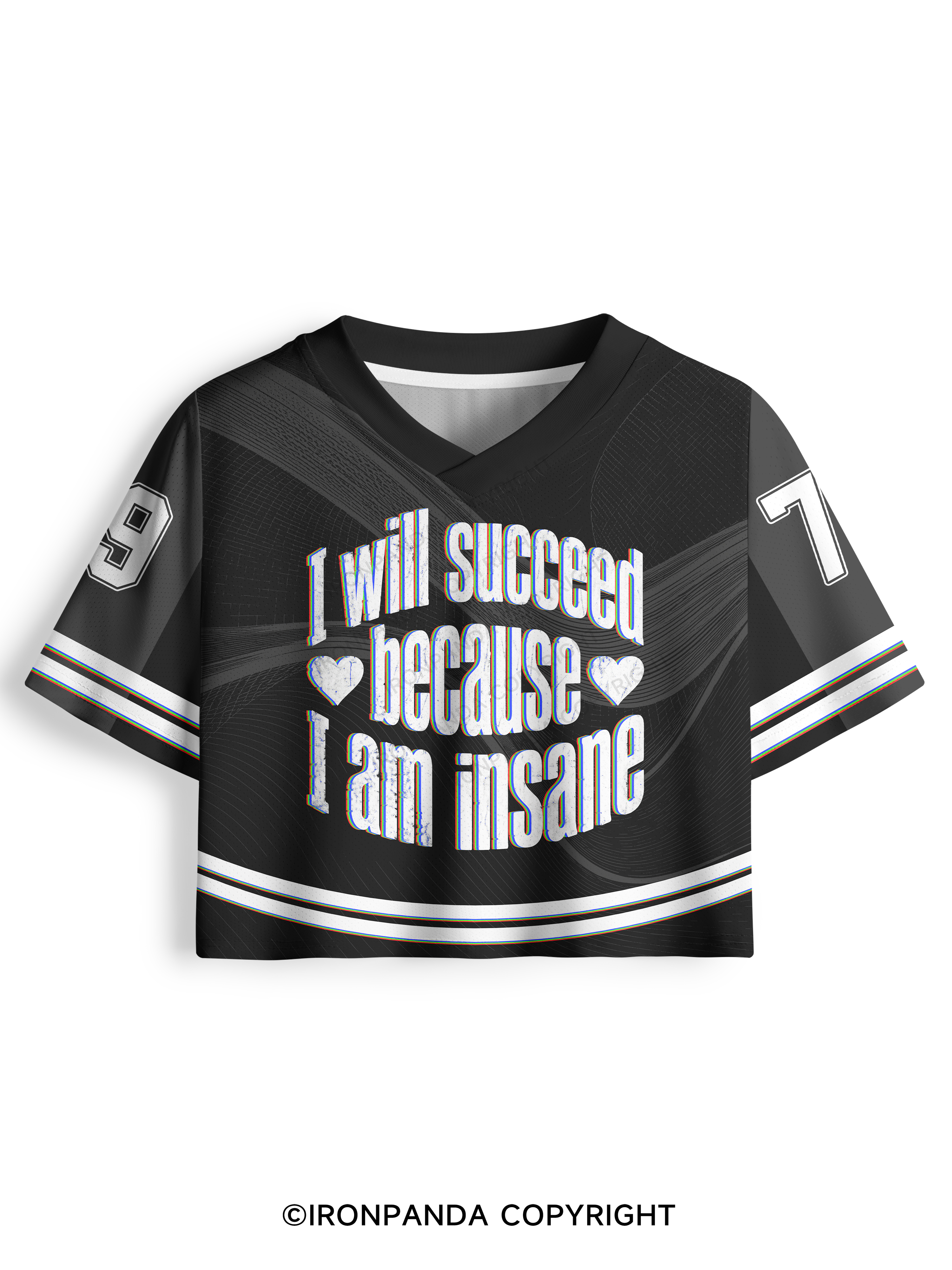 I WILL SUCCEED BECAUSE I AM INSANE Pro Mesh Jersey