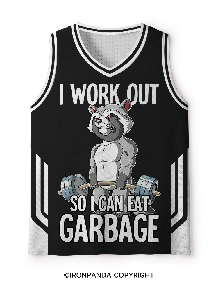 I workout so I can eat garbage Mesh Tank Top