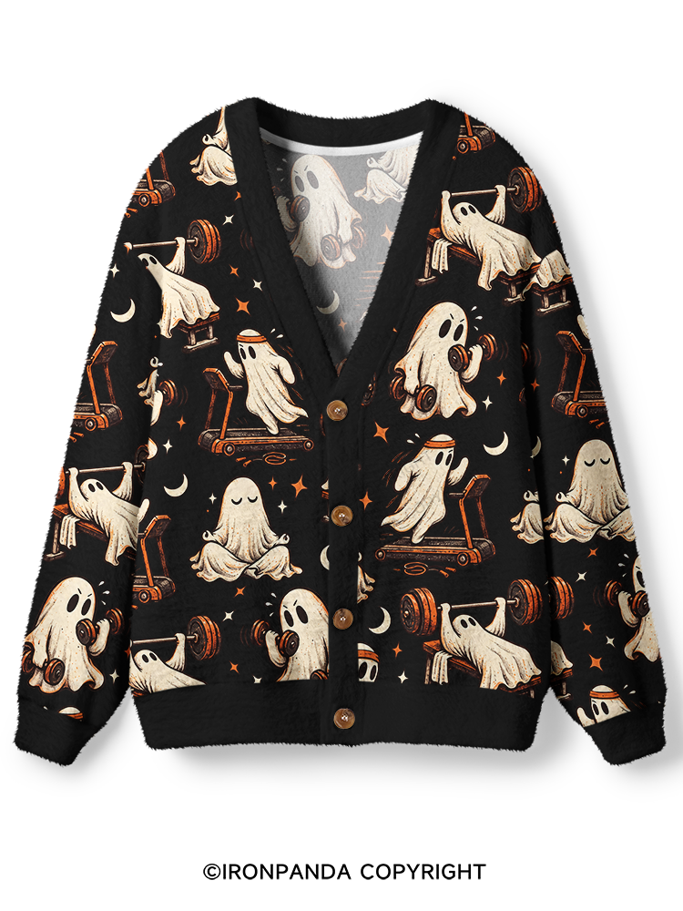 Ghost Workout Ugly Cardigan Sweater