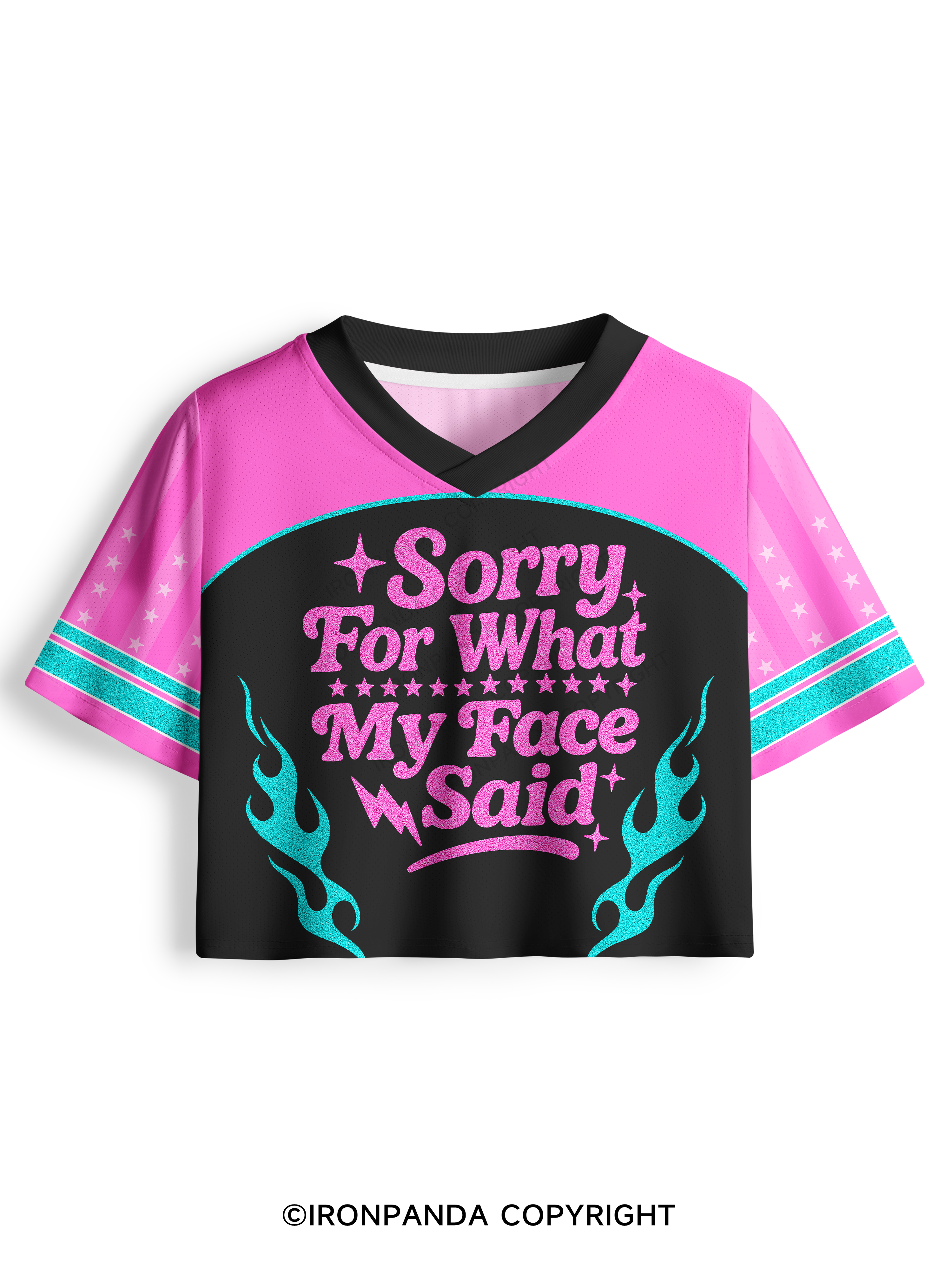 SORRY FOR WHAT MY FACE SAID Pro Mesh Jersey