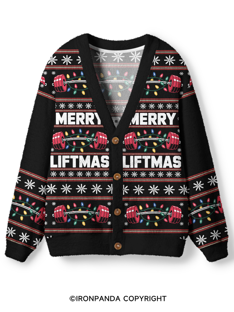 MERRY LIFTMAS XMAS SEASON Ugly Cardigan Sweater