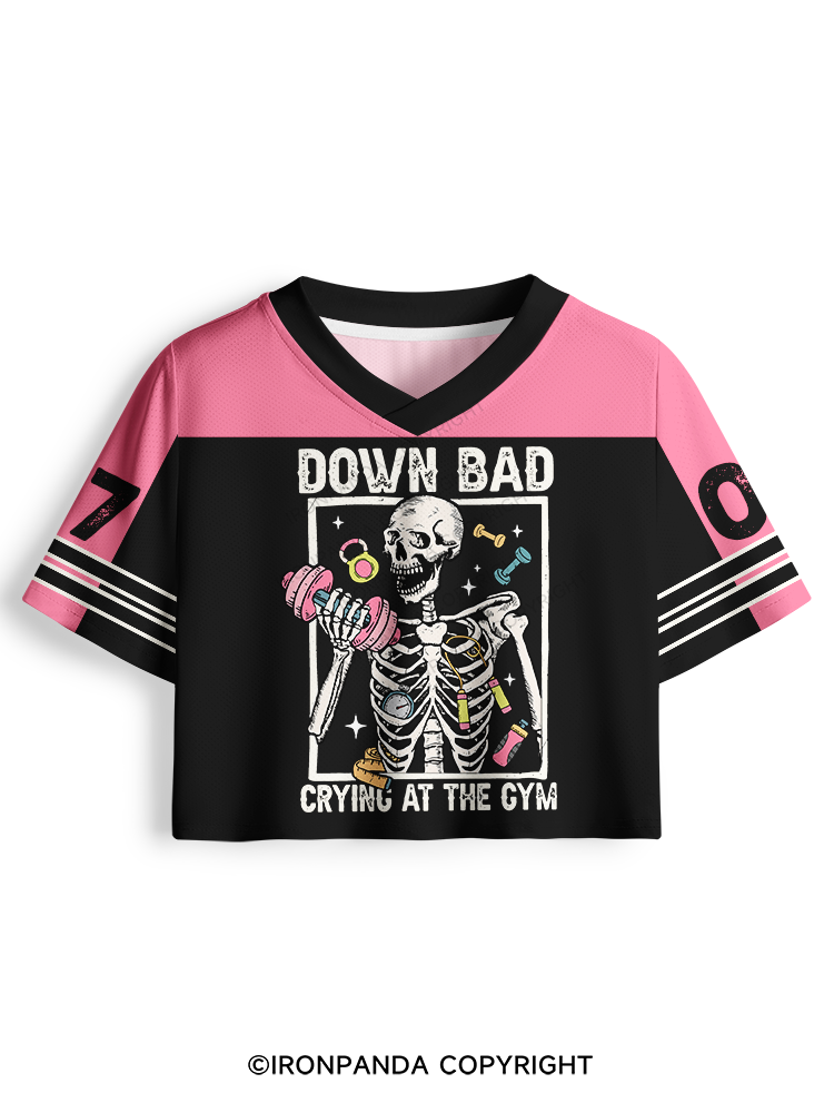 Down Bad Crying At The Gym Skeleton Pro Mesh Jersey