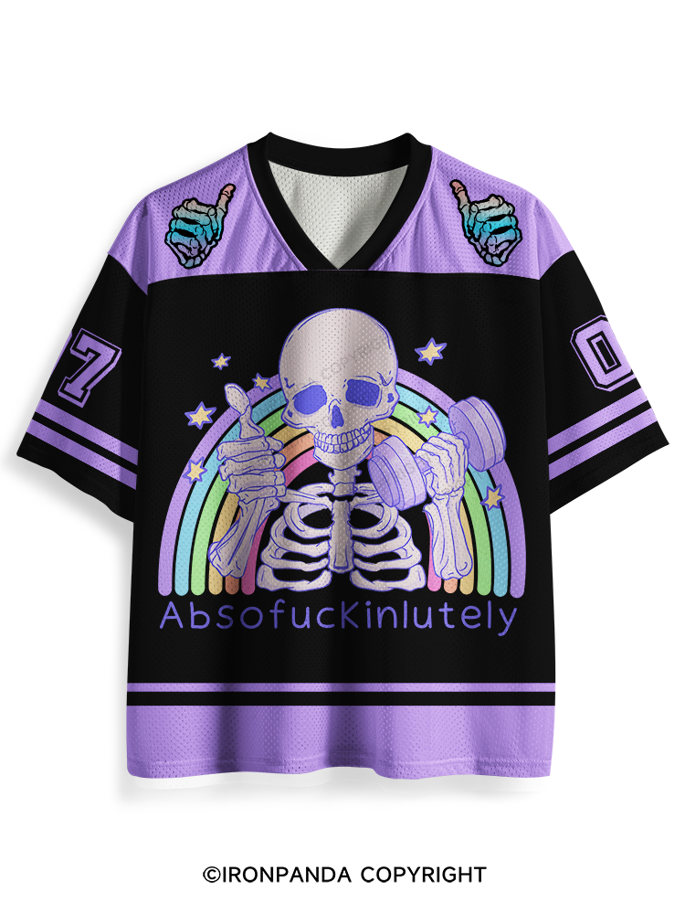 ABSOFUCKINLUTELY GYM SKELETON Mesh Jersey