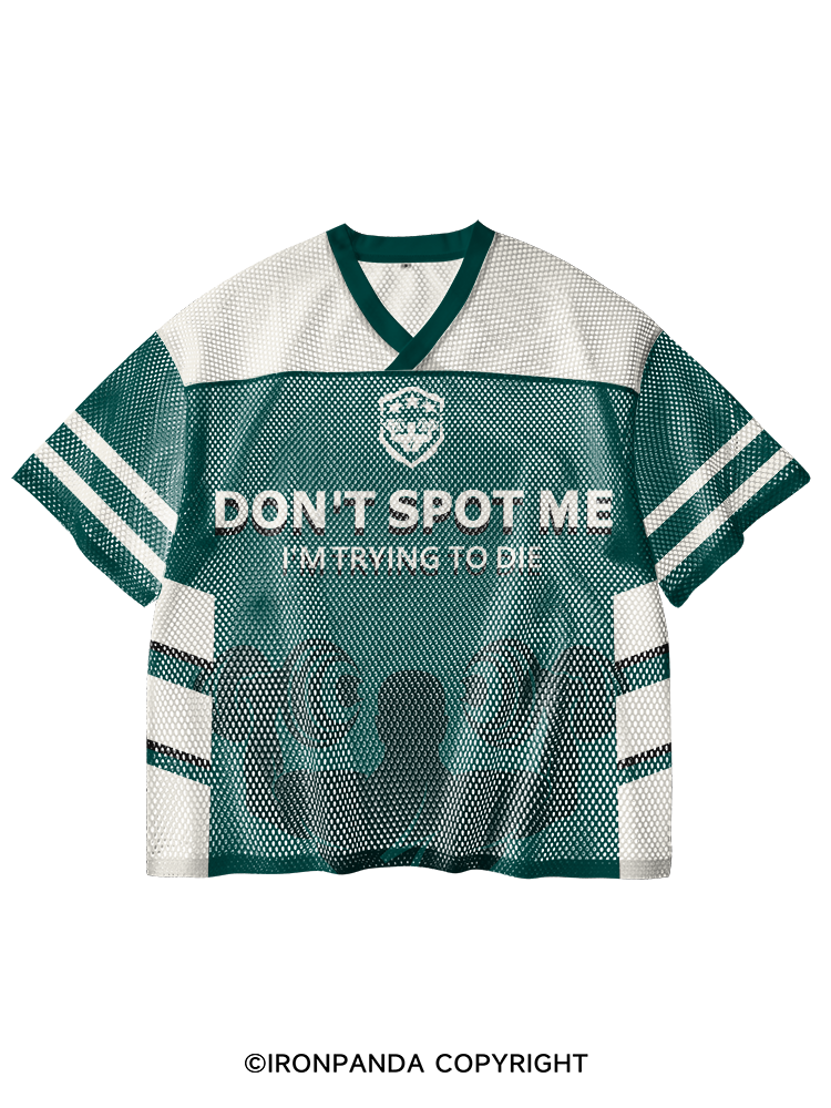 Don't spot me V-Neck Open Hole Mesh Top