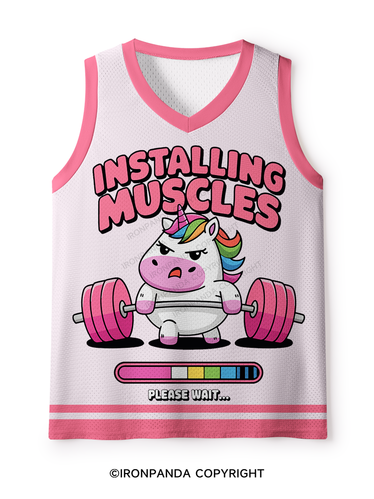 INSTALLING MUSCLES PLEASE WAIT…. Mesh Tank Top