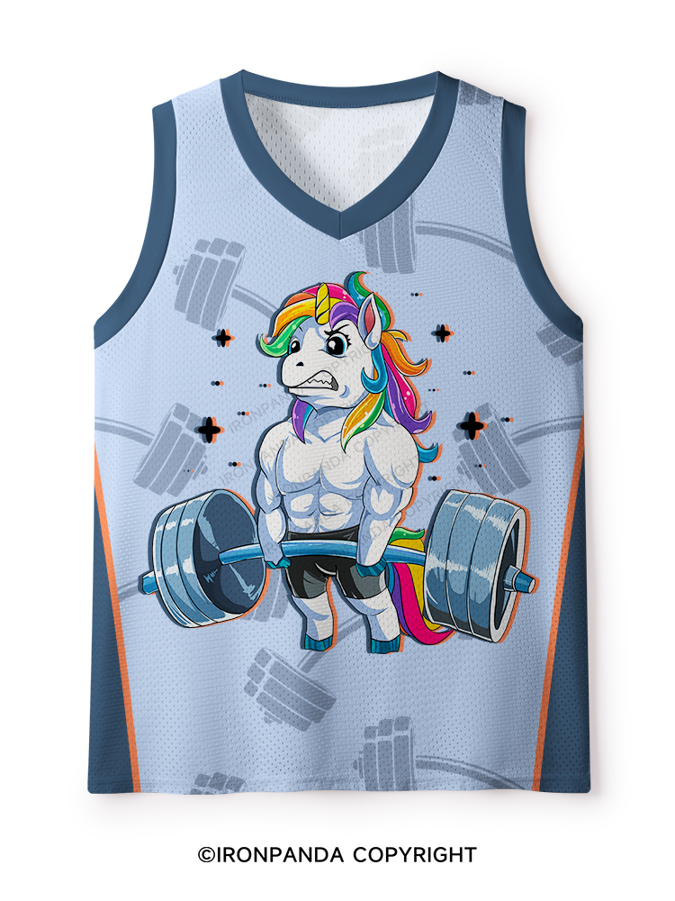 WEIGHTLIFTING UNICORN Mesh Tank Top
