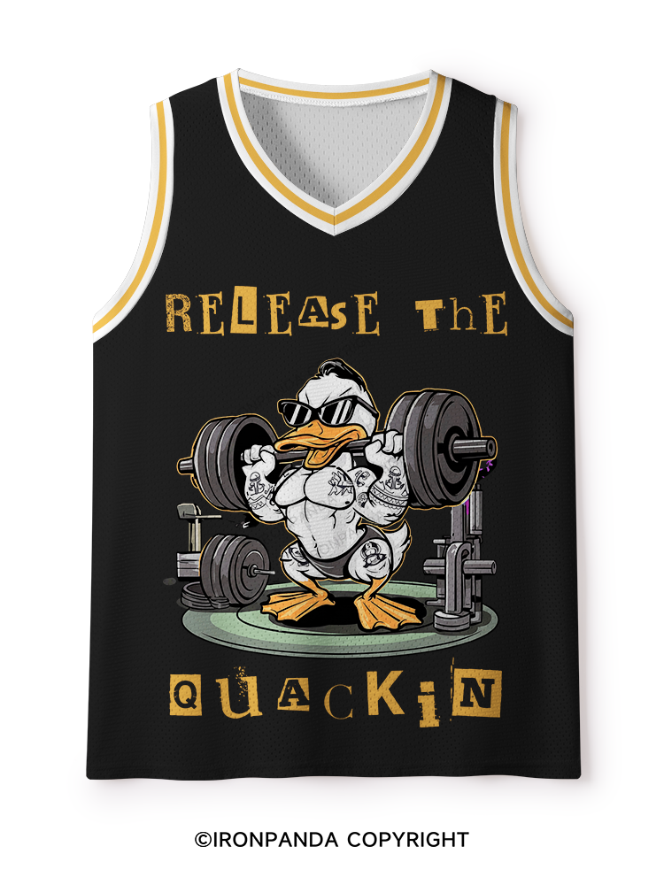 STRONG DUCK RELEASE THE QUACKIN Mesh Tank Top