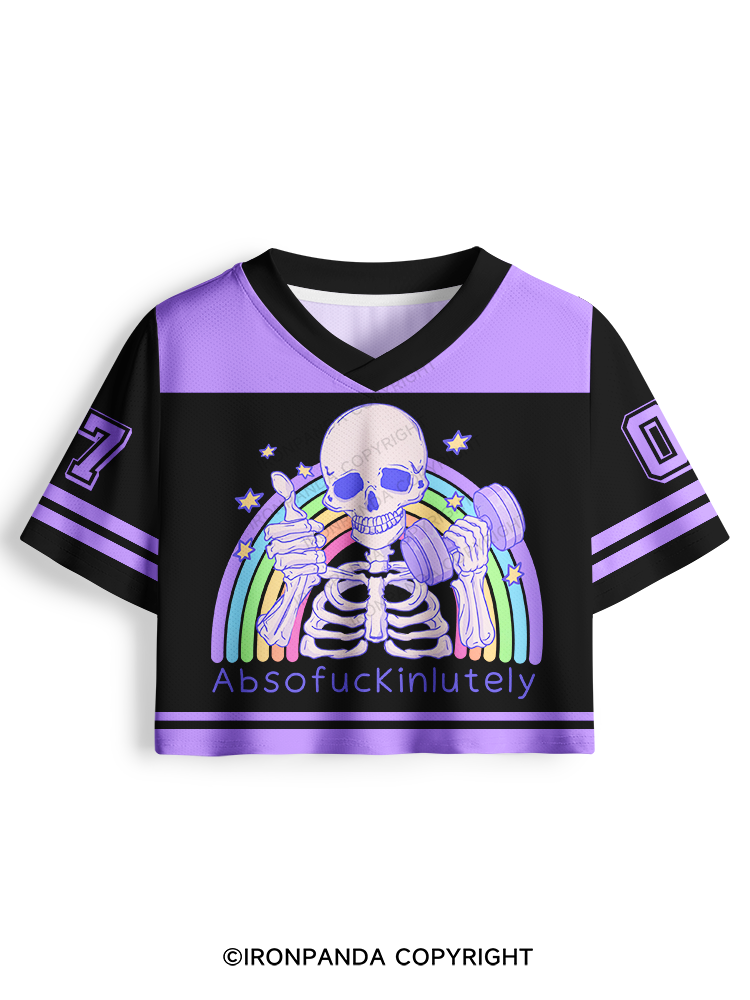 ABSOFUCKINLUTELY GYM SKELETON Pro Mesh Jersey