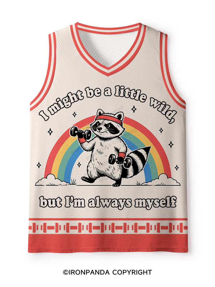 I Might Be A Little Wild, But I’m Always Myself Mesh Tank Top