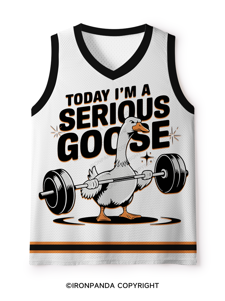TODAY I'M A SERIOUS GOOSE DEADLIFT Mesh Tank Top