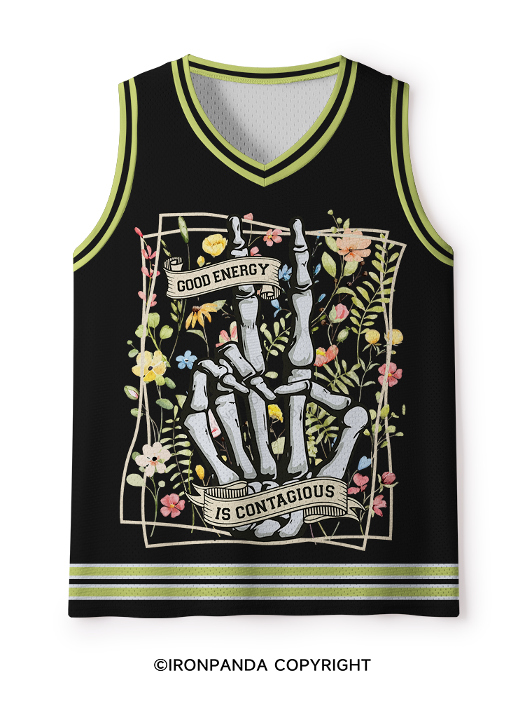 GOOD ENERCY IS CONTAGIOUS Mesh Tank Top
