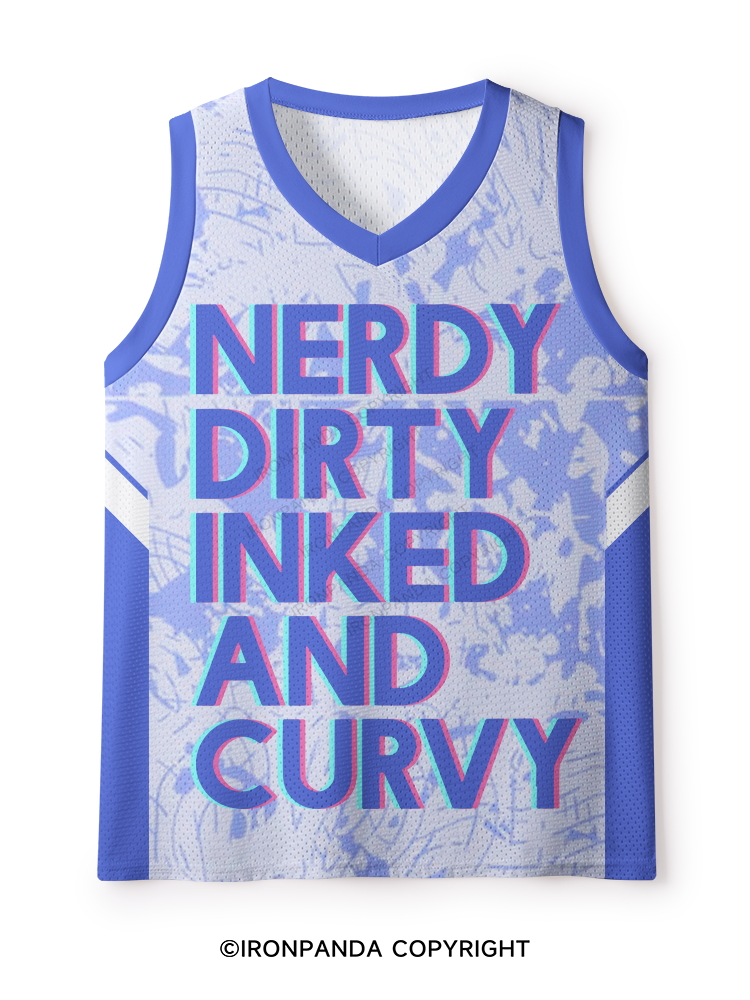 NERDY, DIRTY, INKED AND CURVY Mesh Tank Top