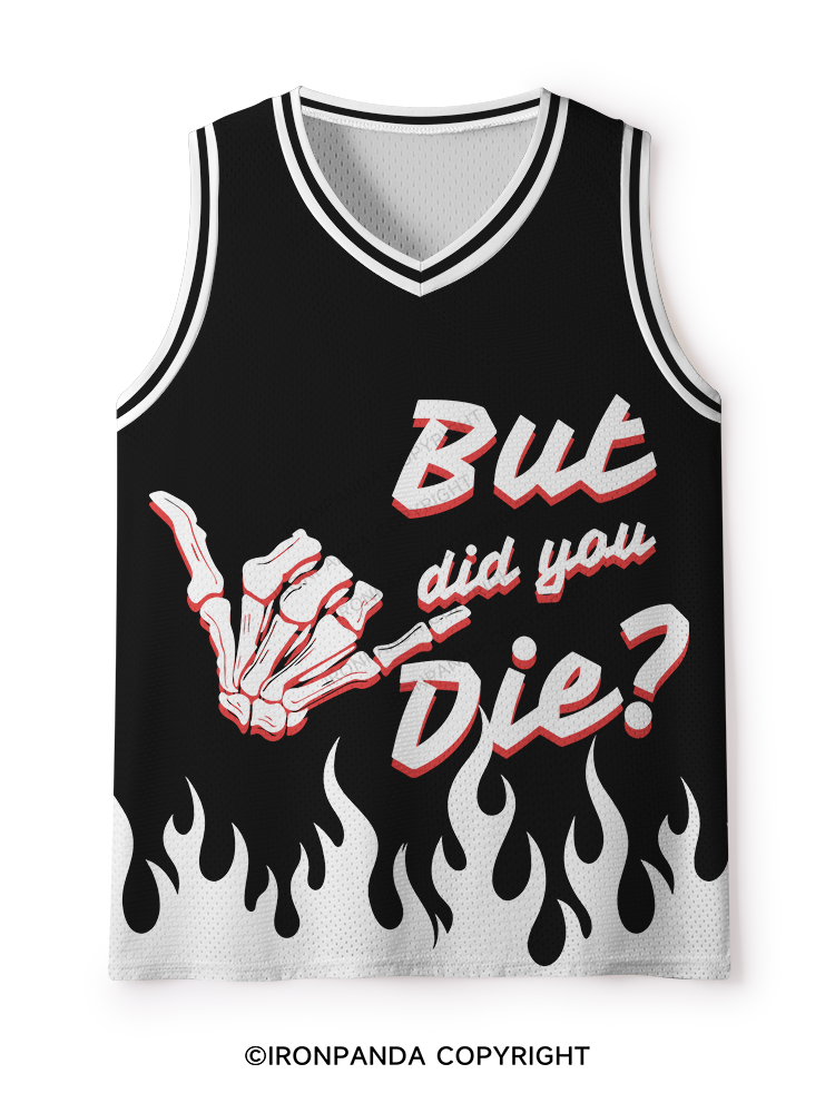 But Did You Die? Skeleton Mesh Tank Top