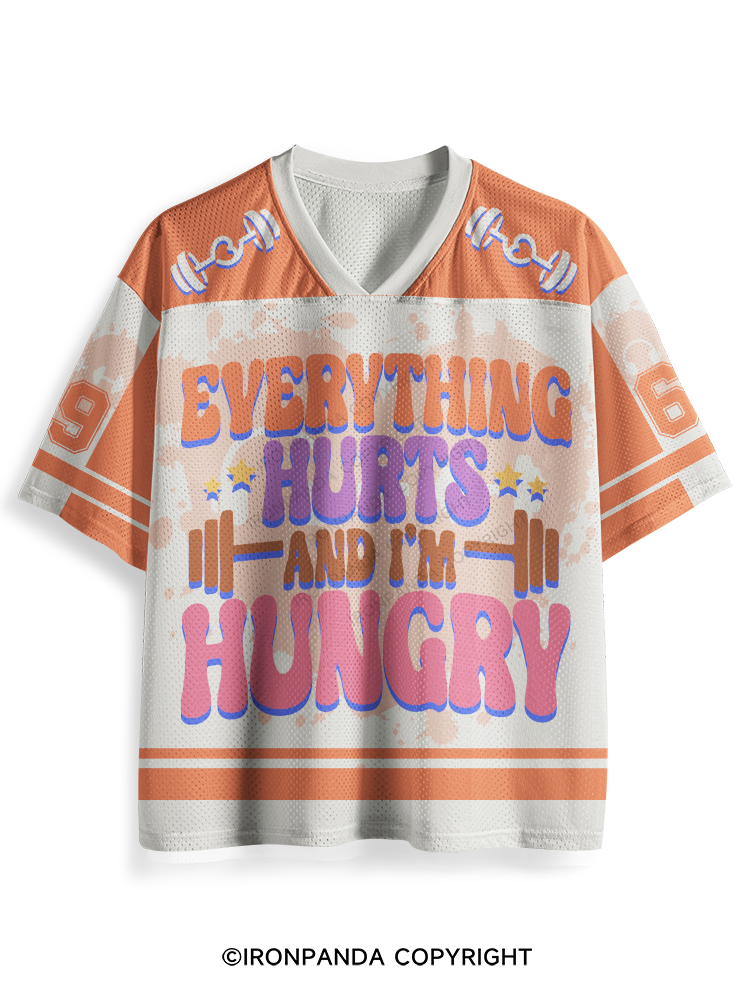 Everything Hurts And I'm Hungry Mesh Jersey