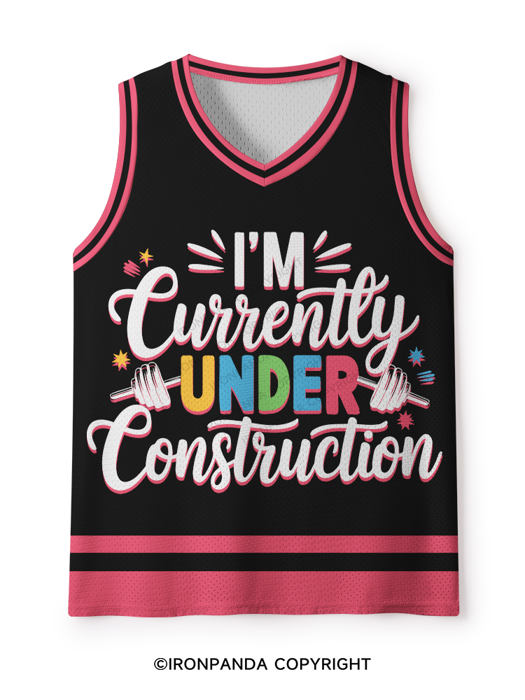I'M CURRENTLY UNDER CONSTRUCTION Mesh Tank Top