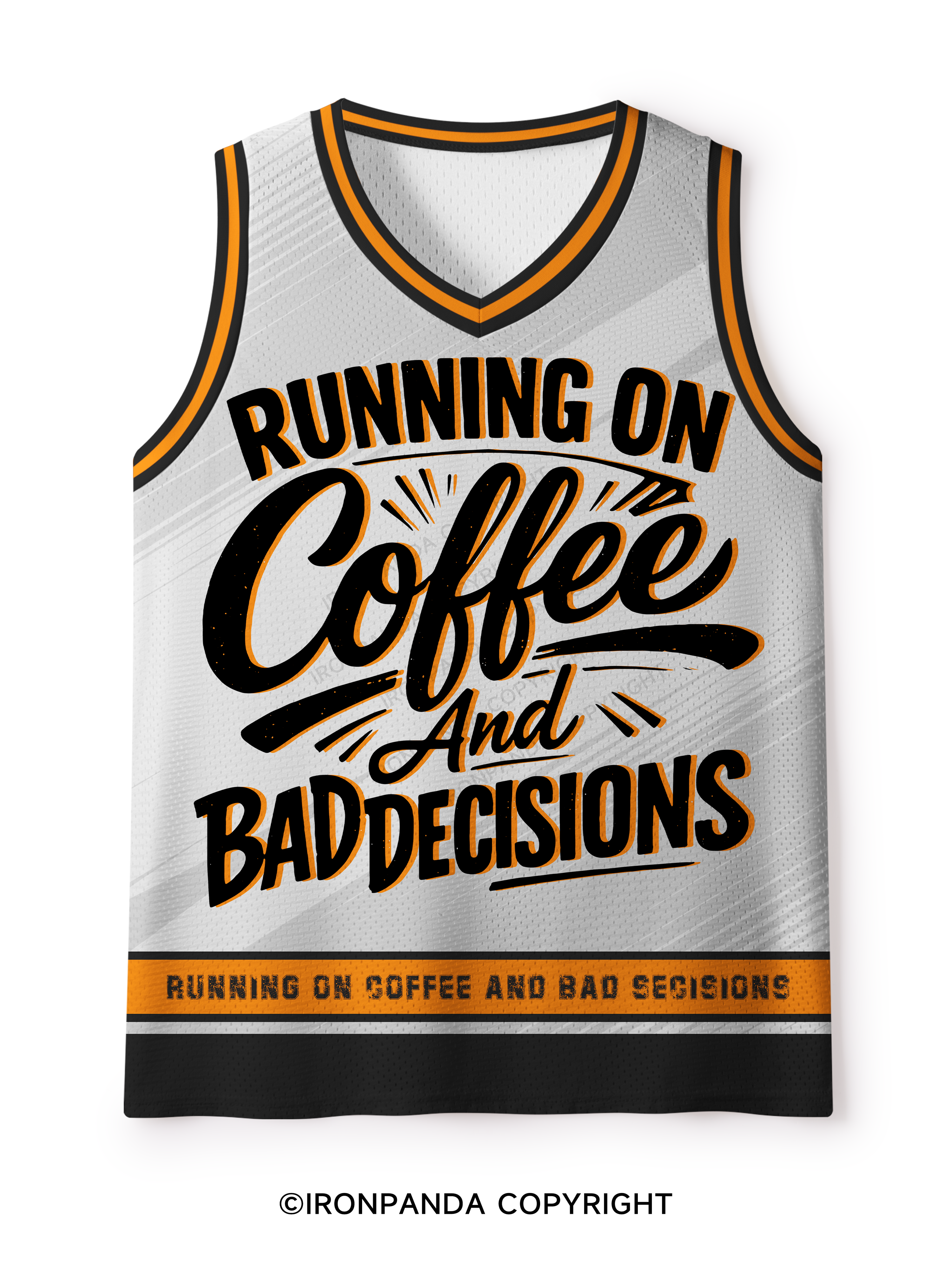 Running On Coffee And Bad Decisions Mesh Tank Top
