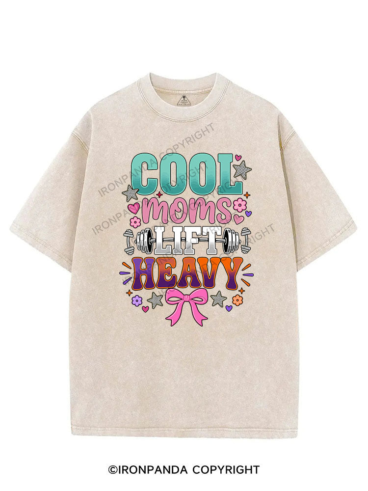 COOL MOMS LIFT HEAVY VINTAGE GYM SHIRT