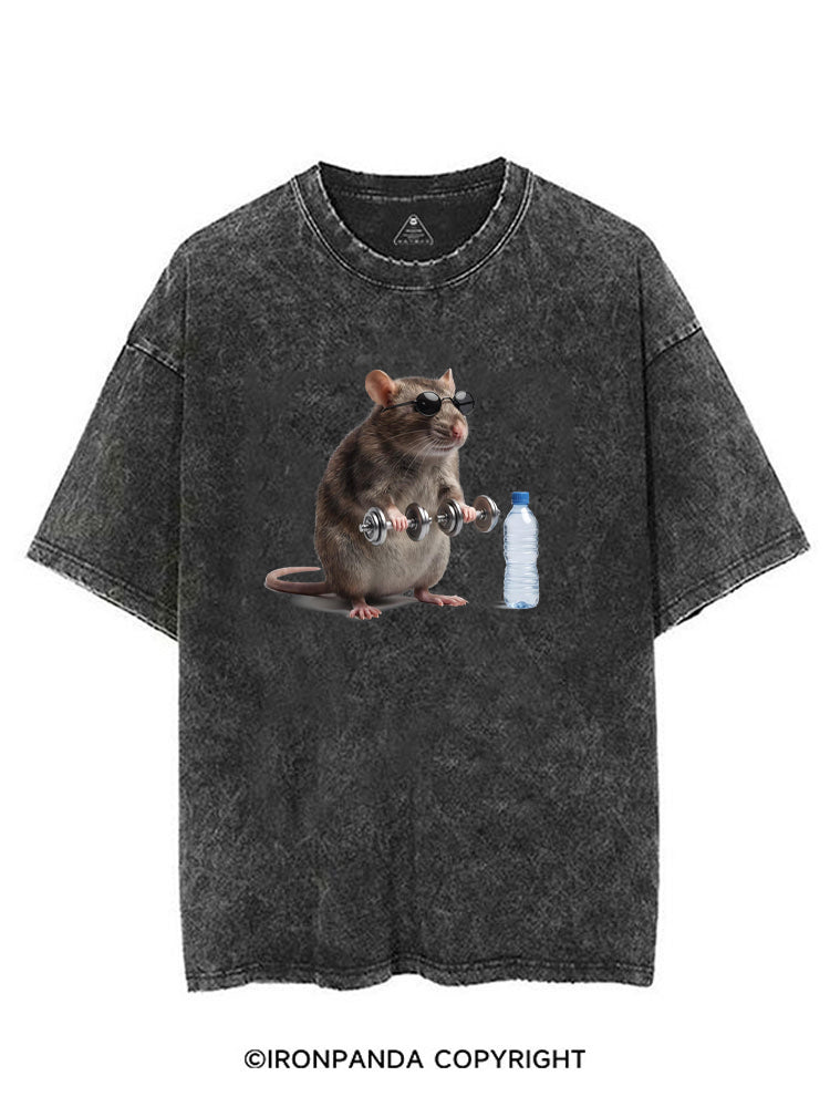 Funny Gym Rat VINTAGE GYM SHIRT