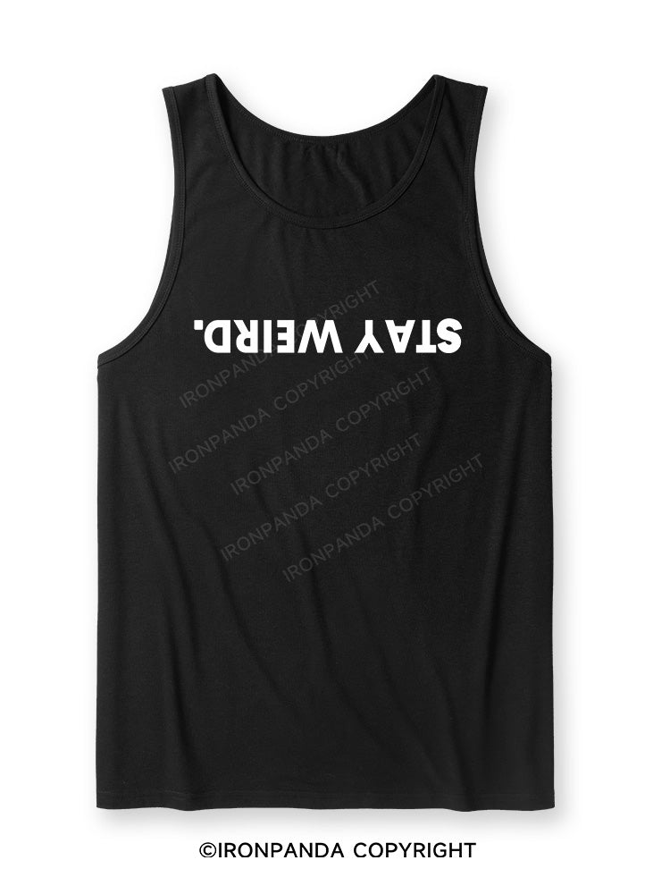 STAY WEIRD Ultra Soft Heather Tank