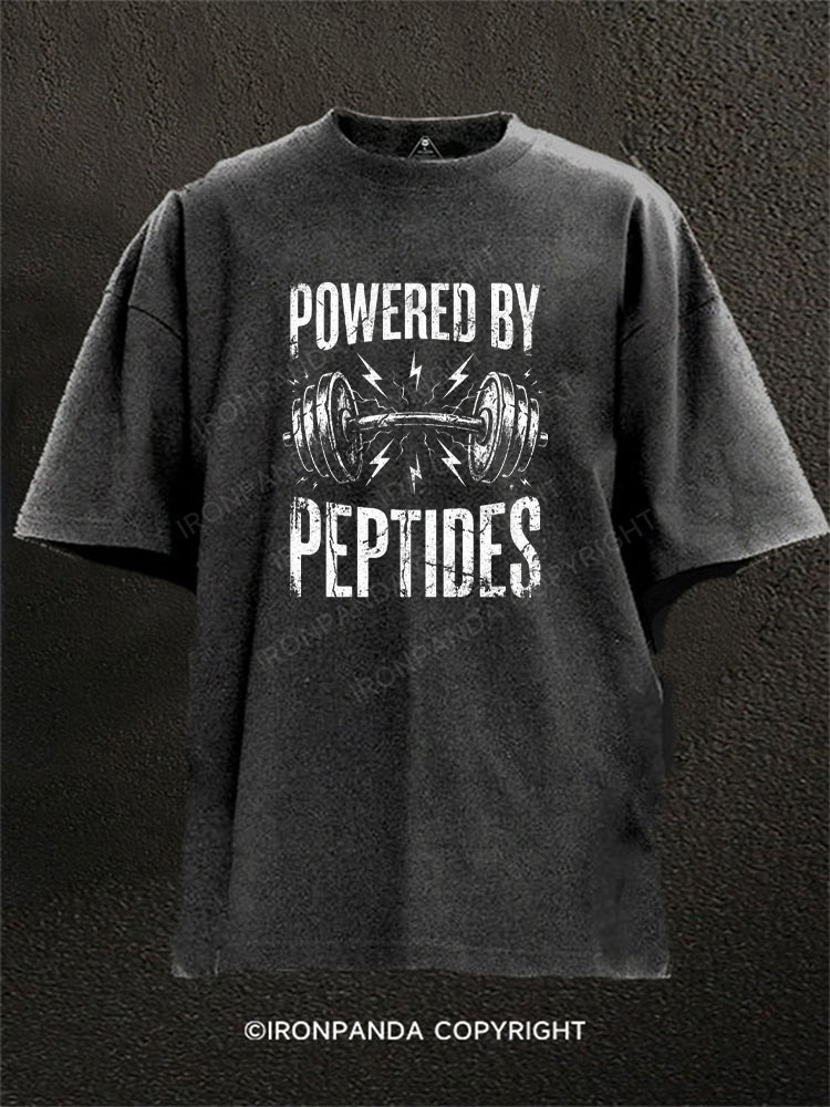 Powered By Peptides Washed Gym Shirt