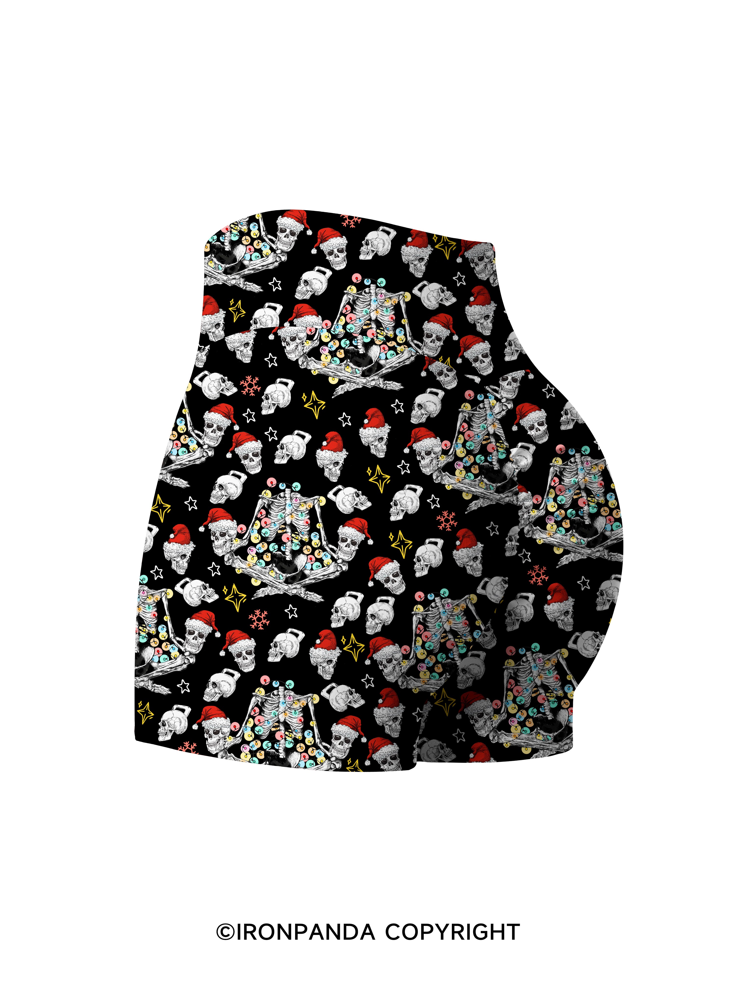 Merry Mindfulness Printed Yoga Shorts