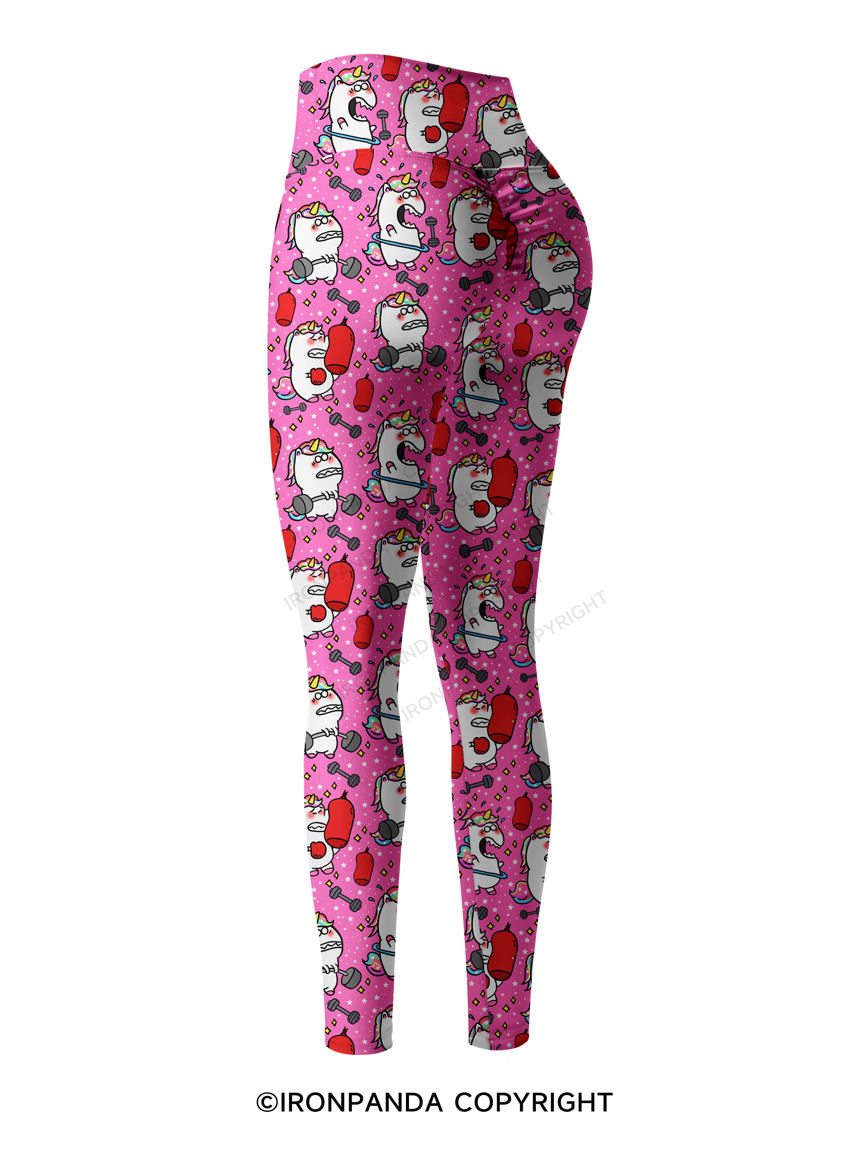 Sweat & Sparkle Printed Yoga Pants